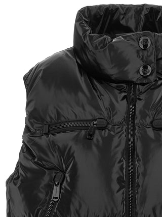 Black Polyethylene Sleeveless Jacket