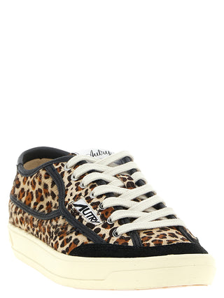 Brown Cowhide Low Top Sneakers