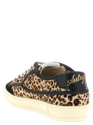 Brown Cowhide Low Top Sneakers