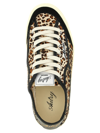 Brown Cowhide Low Top Sneakers