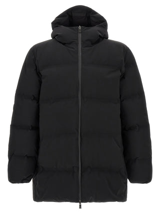 Black Polyamide Full-Length Jacket