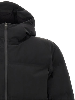 Black Polyamide Full-Length Jacket