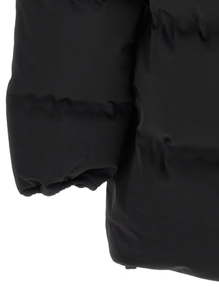 Black Polyamide Full-Length Jacket