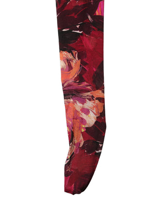 Multicolor Floral Nylon Tights Stockings Socks