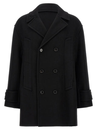 Black Virgin Wool Coat