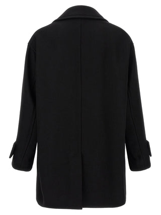 Black Virgin Wool Coat