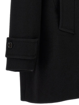 Black Virgin Wool Coat
