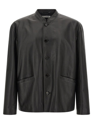 Black Calfskin Leather Jacket