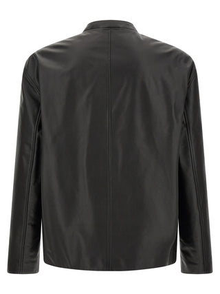Black Calfskin Leather Jacket