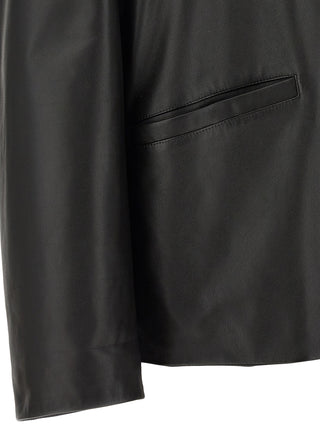 Black Calfskin Leather Jacket