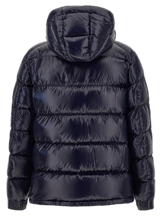 Blue Polyamide Full-Length Jacket