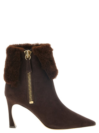Brown Calfskin Ankle Boots
