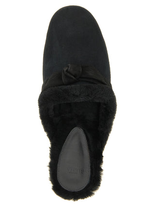 Black Calfskin Mules