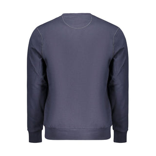 Blue Cotton Men's Sweatshirt