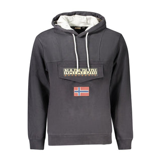 Black Cotton Men's Sweatshirt