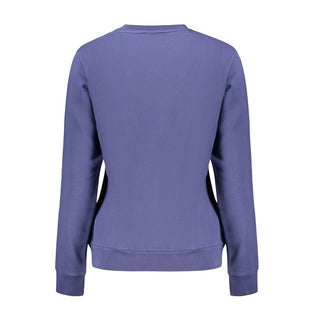 Blue Cotton Women's Sweatshirt