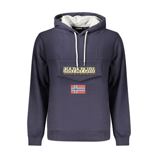 Blue Cotton Mens Sweatshirt