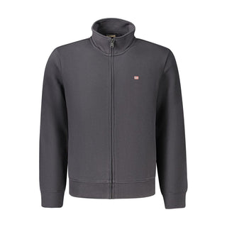 Black Cotton Men's Sweatshirt