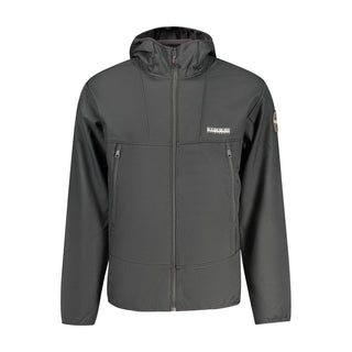 Black Polyester Shell Jacket