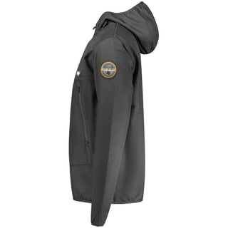 Black Polyester Shell Jacket