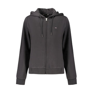 Black Cotton Women's Sweatshirt