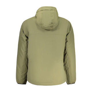 Green Polyamide Full-Length Jacket