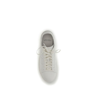 White Calf Leather Bos Taurus Athletic Sneakers