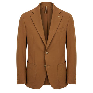 Brown Cotton Men Jacket