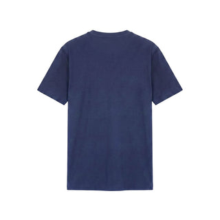 Blue Cotton Men T Shirt
