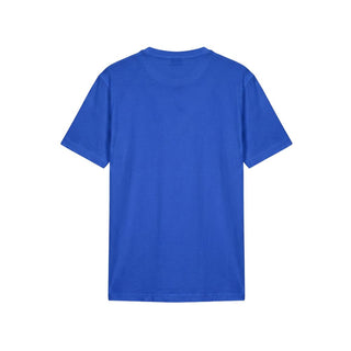 Blue Cotton Men T-shirt