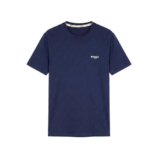 Blue Cotton Men T-shirt