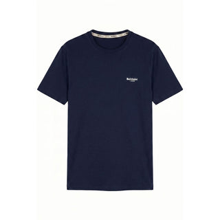 Blue Cotton Men T-shirt