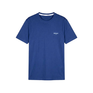 Blue Cotton Men T-Shirt
