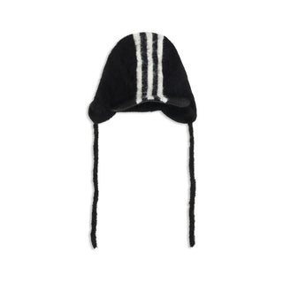 Black Polyamide Beanie