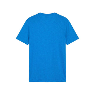 Light Blue Cotton Men T-shirt