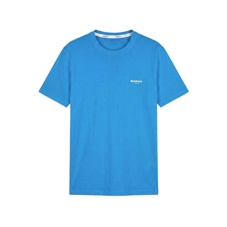 Light Blue Cotton Men T-shirt