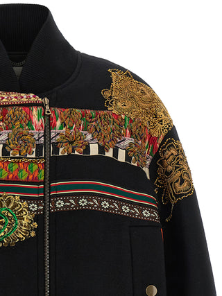 Multicolor Wool Bomber