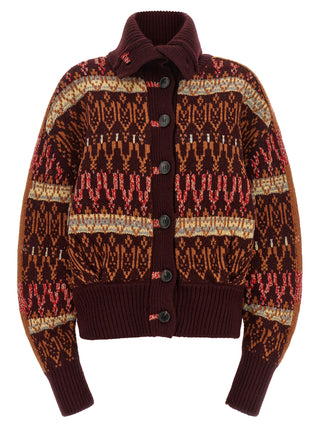 Bordeaux Wool Cardigan