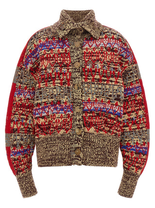 Multicolor Wool Cardigan