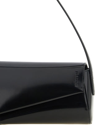 Black Calfskin Shoulder Bag