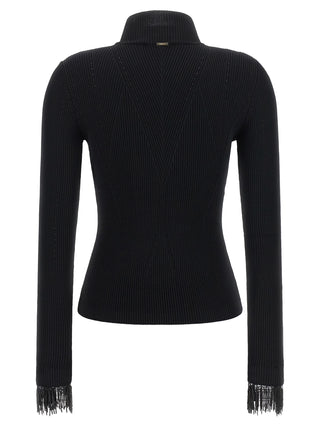 Black Viscose Cardigan