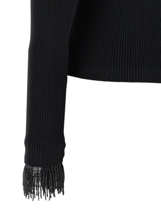 Black Viscose Cardigan