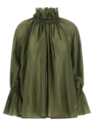 Bicolor Lyocell Blouse