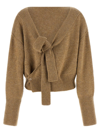 Beige Cashmere Cardigan