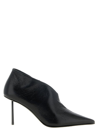 Black Nubuc Leather Ankle Boots