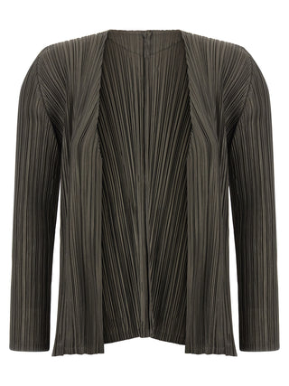 Bicolor Polyester Cardigan