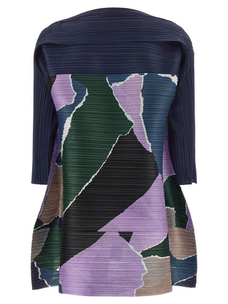 Multicolor Polyester Midi Dress