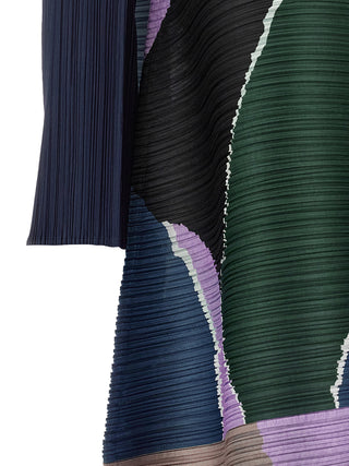 Multicolor Polyester Midi Dress