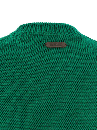 Bicolor Virgin Wool Cardigan