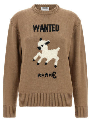 Beige Virgin Wool Cardigan